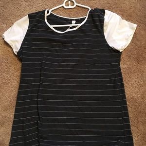 Lululemon striped short sleeve shirt 8